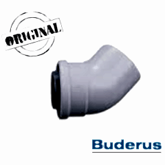 ORJİNAL BUDERUS YOĞŞ. DİRSEK 45° Ø60/100